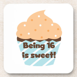 16 is Sweet Birthday T shirten en Gifts Drankjes Onderzetter
