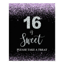 16 is Sweet Gelieve een Treat Birthday-teken te ne