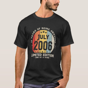 16 jaar Oud juli 2006 16e verjaardag 2 T-shirt