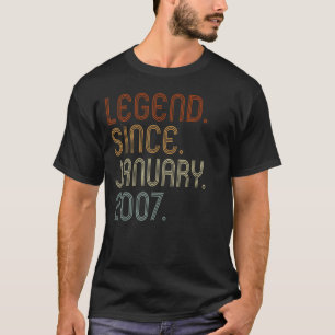 16 jaar oude legering sinds januari 2007 16e verja t-shirt