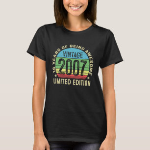 16 jaar oude Mannen 2007 16e verjaardag T-shirt