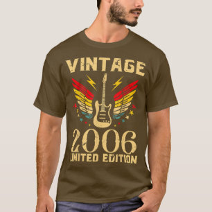 16 jaar verjaardag gitaarspeler gitarist 16e t-shirt