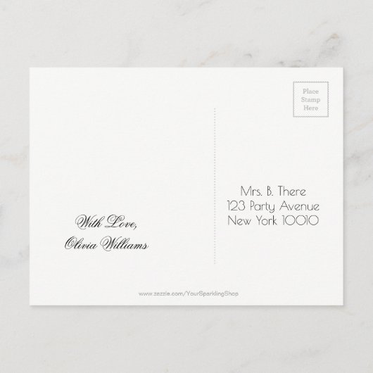 16-jarige partij op de datum roze optillen aankondigingskaart (Achterkant)