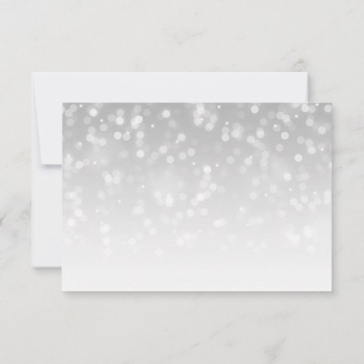 16-jarige RSVP Silver Bokeh Sparkle Lights (Achterkant)