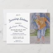 16-JARIGE TENNISSPELER UITNODIGING (Voorkant)