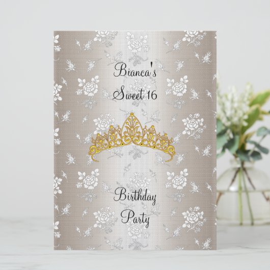 16-jarige uitnodiging 2 (Staand voorkant)