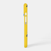 16 Jaune Memphis Monogramme Coque-Mate coque iphone (Côté gauche)