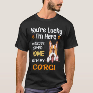 16 Je Bent Een Geluksvogel Corgi T-shirt