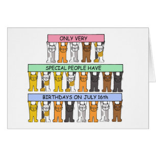 16 juli Cartoon Katten