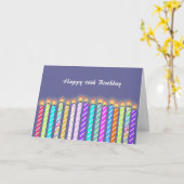 16 kaarsen 16e verjaardag Kaart (Gele Bloem)