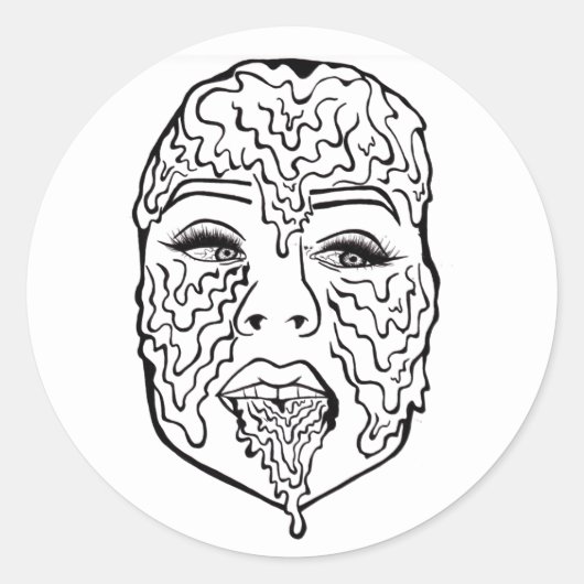 16 kaarsen ronde sticker (Voorkant)