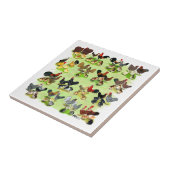 16 Kipfamilies Tegeltje (Zijkant)