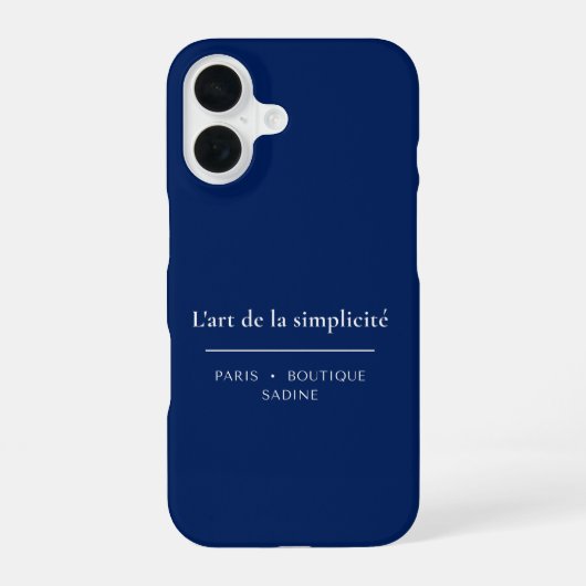 16 L'art de la Simplicité Coque pour iPhone | Minimal (Verso)