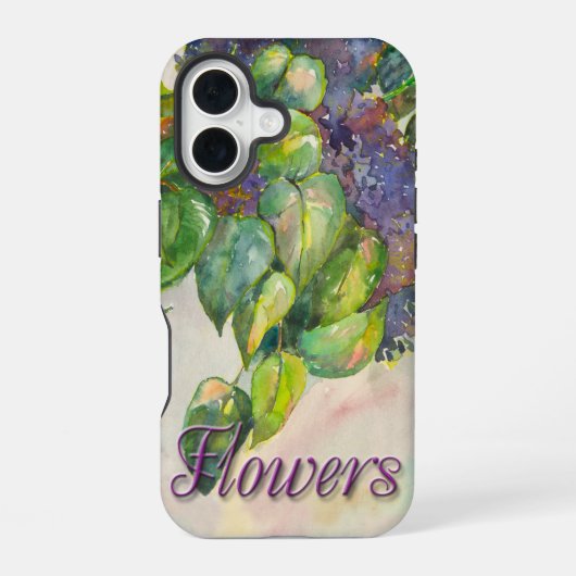 16 lilas fleurs iPhone / coque ipad (Verso)