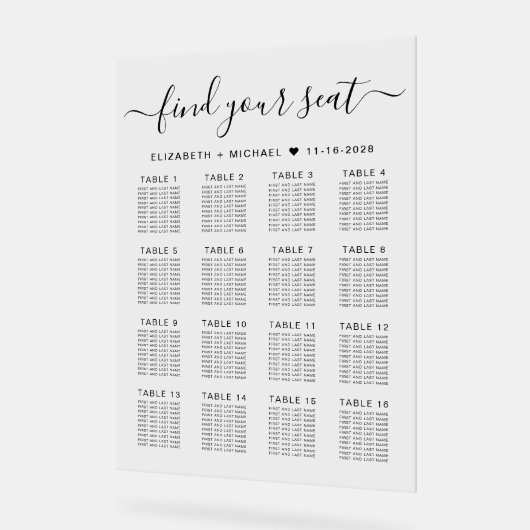 16 Mariage de table élégant (Angle)