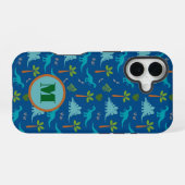 16 Monogram Dinosaur iPhone / coque ipad (Verso Horizontal)