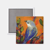 16 Oiseaux, no 13 - Aimant Carré (Recto/Verso)