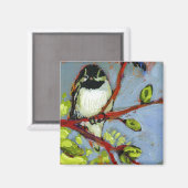 16 Oiseaux, no 16 - Aimant Carré (Recto/Verso)