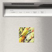 16 Oiseaux, no 7 - Aimant Carré (In Situ (Lave-vaisselle))