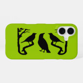 16 Oiseaux Silhouette coque iphone (Verso Horizontal)