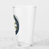 16 oz de verre à pinte avec logo Morris Lab (Gauche)