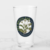 16 oz de verre à pinte avec logo Morris Lab (Devant)