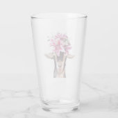 16 oz de verre Lily la chèvre (Dos)