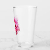 16 oz de verre tumbler pivoine rose (Gauche)