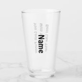16 oz (ounce) pint bierglas - "Je ziet er grappig Glas (Achterkant)