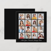 16 Photo Collage Ajoutez Votre Propre Carte De Voe (Devant / Derrière)