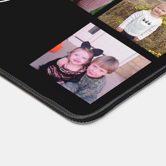 16 Photo Collage - Script Blanc 2 Lignes Texte (Coin)