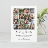 16 Photos Collage Funéraire Cartes de prières comm (Debout devant)