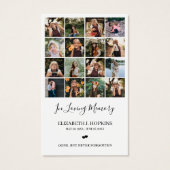 16 Photos Collage Funéraire Cartes de prières comm (Devant)