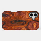 16 Plus Cocobolo (bois) Finish iPhone 5 coque (Verso Horizontal)