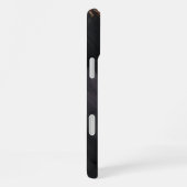 16 Plus Coque Monogrammé Black Gold moderne - Mate iPhone (Côté droit)