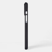16 Plus Coque Monogrammé Black Gold moderne - Mate iPhone (Côté gauche)
