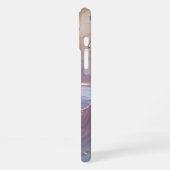 16 Plus Coque monogramme de papillon dégradé - Mate iPhone (Côté gauche)