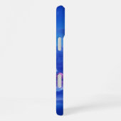 16 Plus Coque Monogrammé Océan Bleu - Mate iPhone (Côté droit)