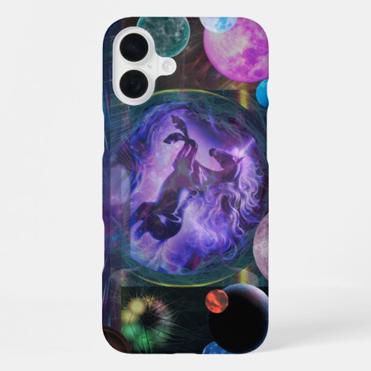 16 Plus Coque Unicorn Space pour iPhone 13 (Verso)