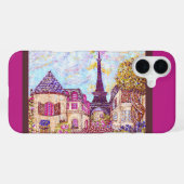 16 Plus Paris Tour Eiffel pointillisme iPhone 6 coque (Verso Horizontal)