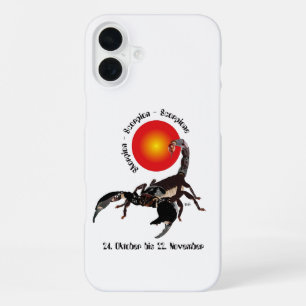 16 Plus Scorpion - Signe du zodiaque Coque iPhone