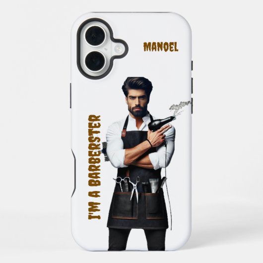 16 Plus Thème coque iphone Barber (Verso)