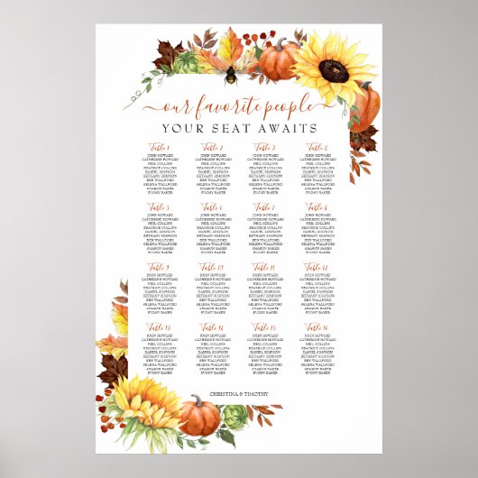 16 Poster du tableau des Mariages de automne (Devant)