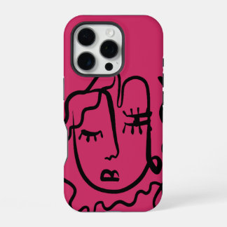 16 Pro Belle ligne de femme Art Tough iPhone / coque ipad