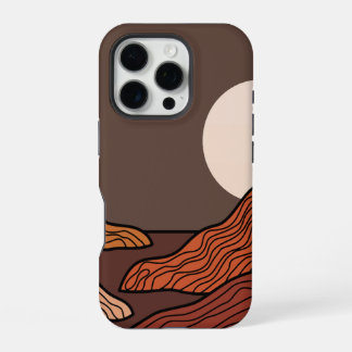 16 Pro Boho montagneux Abstrait iPhone / coque ipad
