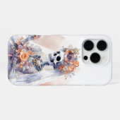 16 Pro Coque iphone éffrayant de squelette d'Halloween (Verso Horizontal)