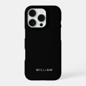 16 Pro Coque iphone noir personnalisé (Verso)