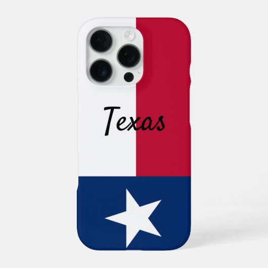 16 Pro Drapeau texan iPhone 160Pro coque couverture (Verso)