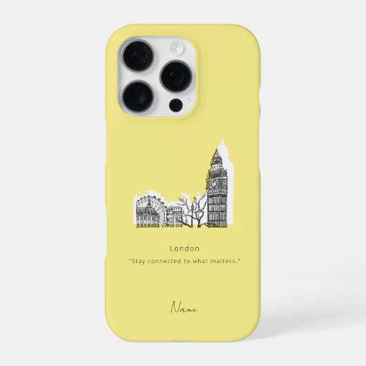 16 Pro London Tone Sketch coque iphone (Verso)