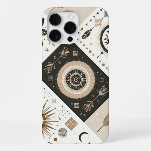 16 Pro Max Boho Chic coque iphone - Design & Protection (Verso)